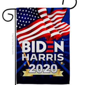 Biden Harris 2020 - Patriotic Americana Vertical Impressions Decorative Flags HG170086 Made In USA