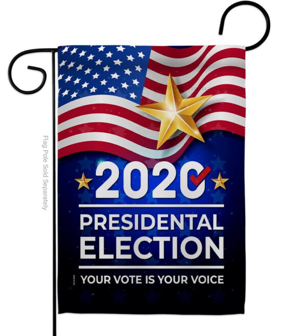 2020 Election - Patriotic Americana Vertical Impressions Decorative Flags HG170125 Made In USA - Image 2