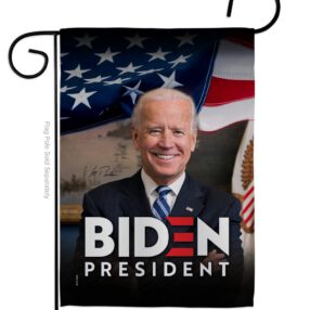 Biden President 2020 - Patriotic Americana Vertical Impressions Decorative Flags HG170136 Made In USA
