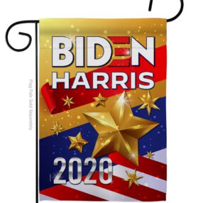 Biden Harris 2020 - Patriotic Americana Vertical Impressions Decorative Flags HG170141 Made In USA