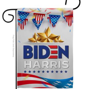 Biden Harris For 2020 - Patriotic Americana Vertical Impressions Decorative Flags HG170144 Made In USA