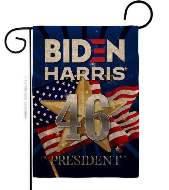 Biden Harris 46 - Patriotic Americana Vertical Impressions Decorative Flags HG170159 Made In USA - Image 11