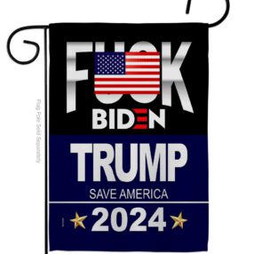 Fuck Biden Save America - Patriotic Americana Vertical Impressions Decorative Flags HG170188 Made In USA