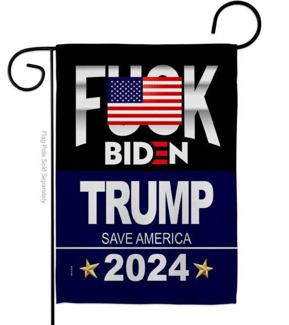 Fuck Biden Save America - Patriotic Americana Vertical Impressions Decorative Flags HG170188 Made In USA