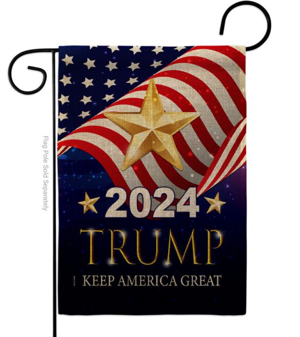 2024 Trump Keep America Great - Patriotic Americana Vertical Impressions Decorative Flags HG192181 Made In USA - Image 12