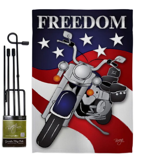 Freedom - Patriotic Americana Vertical Impressions Decorative Flags HG111045 Made In USA - Image 4