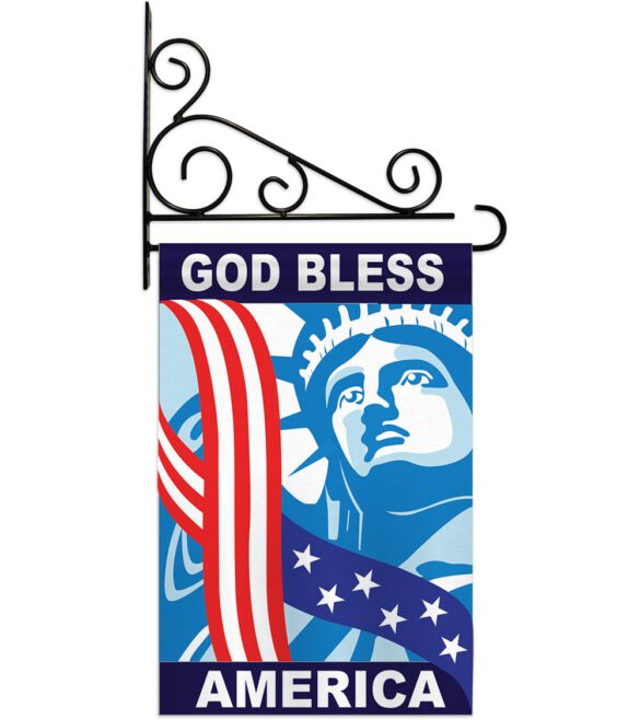 God Bless America - Patriotic Americana Vertical Applique Decorative Flags HG111046 - Image 7