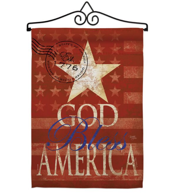 God Bless America - Patriotic Americana Vertical Impressions Decorative Flags HG111053 Made In USA - Image 7
