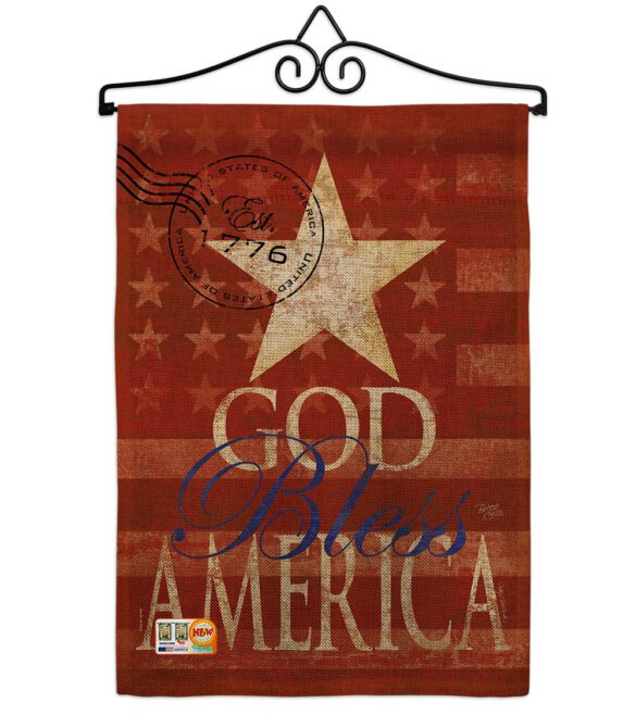 God Bless America - Patriotic Americana Vertical Impressions Decorative Flags HG111053 Made In USA - Image 10