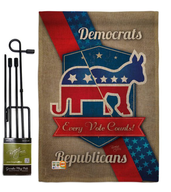 Every Vote Counts - Patriotic Americana Vertical Impressions Decorative Flags HG111069 Made In USA - Image 9
