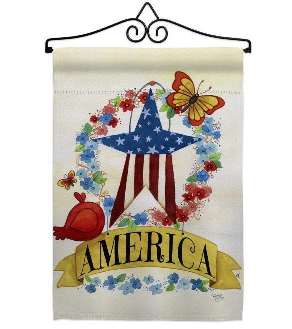 America Banner Star - Patriotic Americana Vertical Impressions Decorative Flags HG111073 Made In USA - Image 8