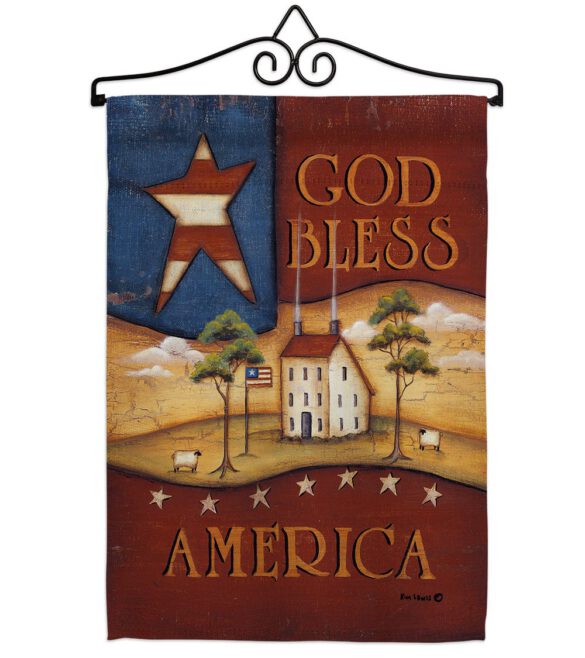 God Bless America - Patriotic Americana Vertical Impressions Decorative Flags HG111090 Made In USA - Image 7
