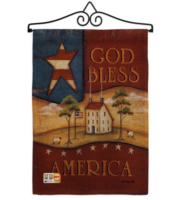 God Bless America - Patriotic Americana Vertical Impressions Decorative Flags HG111090 Made In USA - Image 10