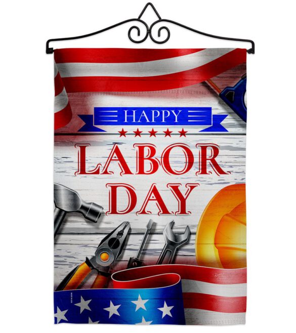 Happy Labor Day - Patriotic Americana Vertical Impressions Decorative Flags HG111103 Made In USA - Image 7