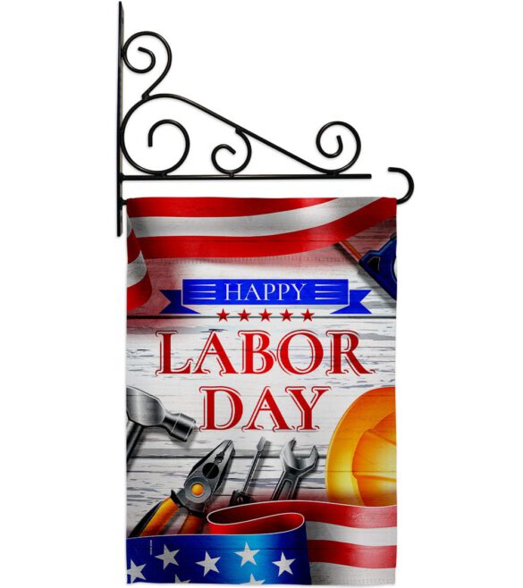 Happy Labor Day - Patriotic Americana Vertical Impressions Decorative Flags HG111103 Made In USA - Image 8