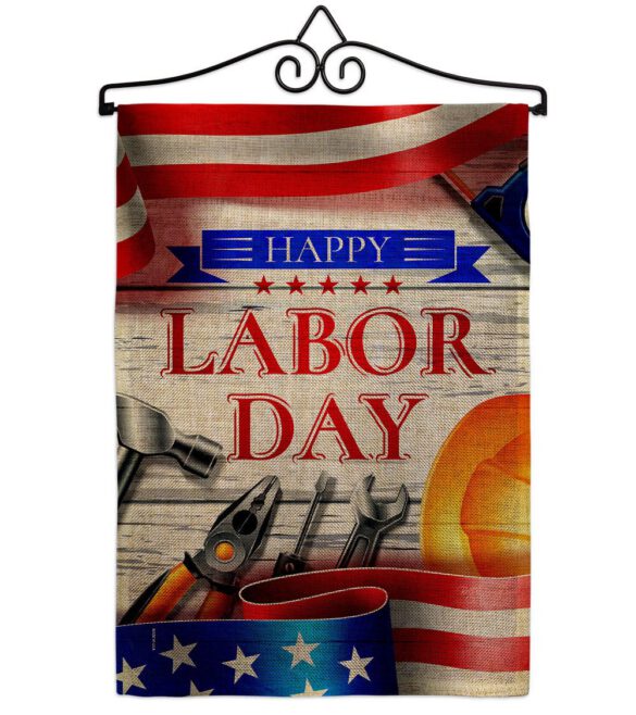 Happy Labor Day - Patriotic Americana Vertical Impressions Decorative Flags HG111103 Made In USA - Image 19