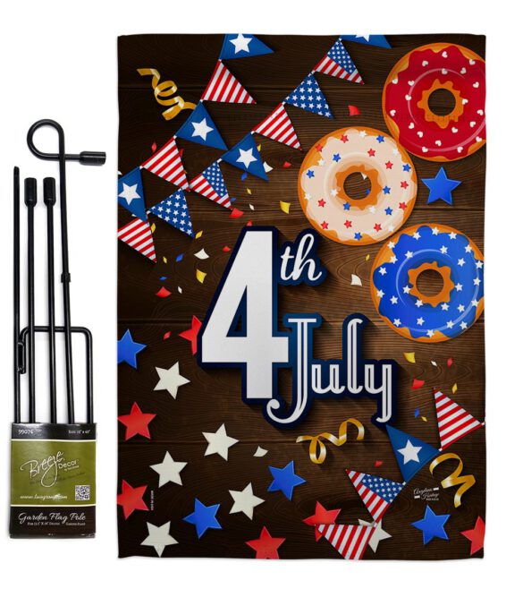 4th July - Patriotic Americana Vertical Impressions Decorative Flags HG137203 Made In USA - Image 5