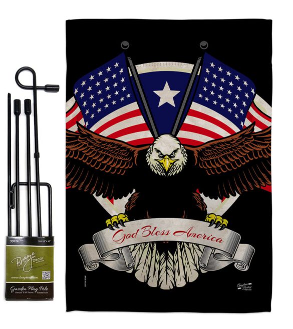 God Bless America - Patriotic Americana Vertical Impressions Decorative Flags HG137309 Made In USA - Image 4