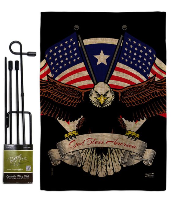 God Bless America - Patriotic Americana Vertical Impressions Decorative Flags HG137309 Made In USA - Image 12