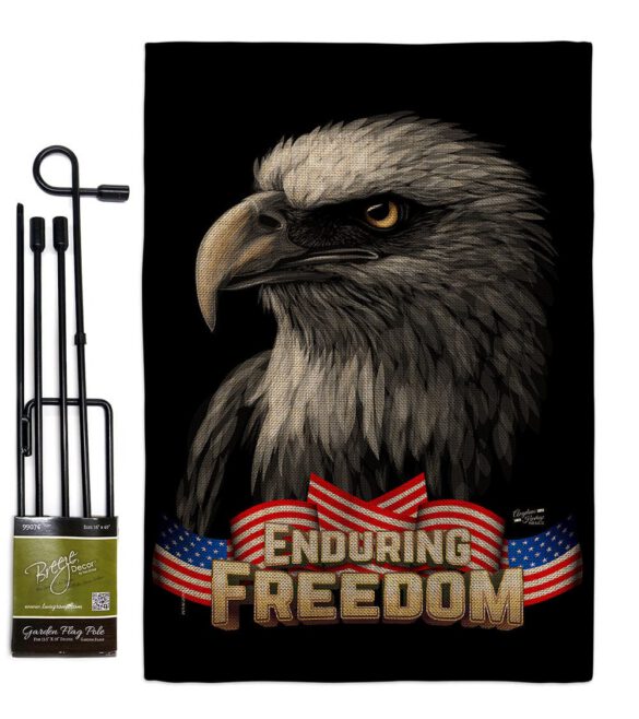Enduring Freedom - Patriotic Americana Vertical Impressions Decorative Flags HG137372 Made In USA - Image 14