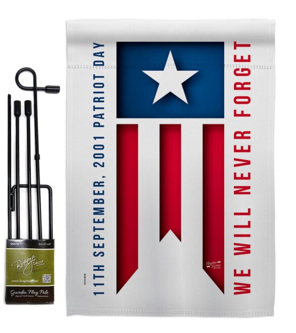 9/11 Day - Patriotic Americana Vertical Impressions Decorative Flags HG137592 Made In USA - Image 5