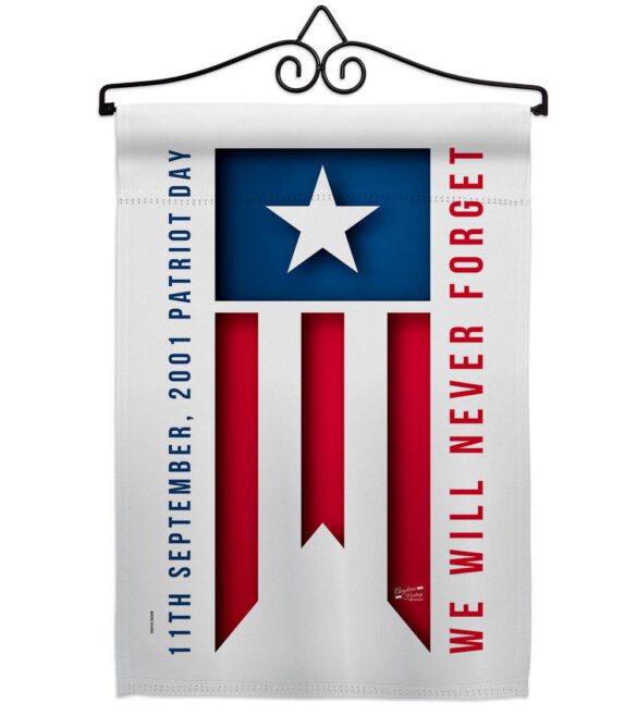 9/11 Day - Patriotic Americana Vertical Impressions Decorative Flags HG137592 Made In USA - Image 8