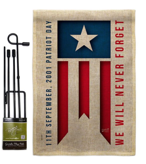 9/11 Day - Patriotic Americana Vertical Impressions Decorative Flags HG137592 Made In USA - Image 17