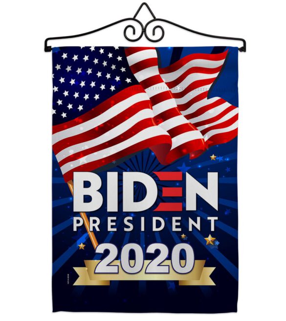 Biden 2020 - Patriotic Americana Vertical Impressions Decorative Flags HG170074 Made In USA - Image 7