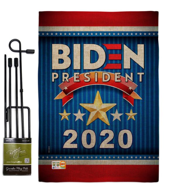 Biden 2020 President - Patriotic Americana Vertical Impressions Decorative Flags HG170076 Made In USA - Image 12
