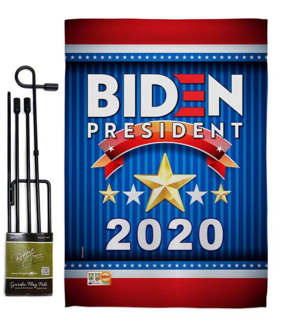 Biden 2020 President - Patriotic Americana Vertical Impressions Decorative Flags HG170076 Made In USA - Image 4