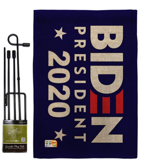 Biden President 2020 - Patriotic Americana Vertical Impressions Decorative Flags HG170079 Made In USA - Image 12