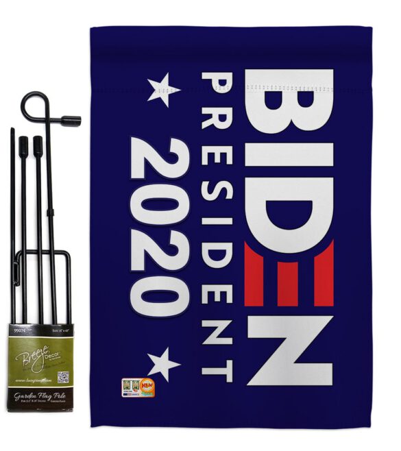 Biden President 2020 - Patriotic Americana Vertical Impressions Decorative Flags HG170079 Made In USA - Image 4