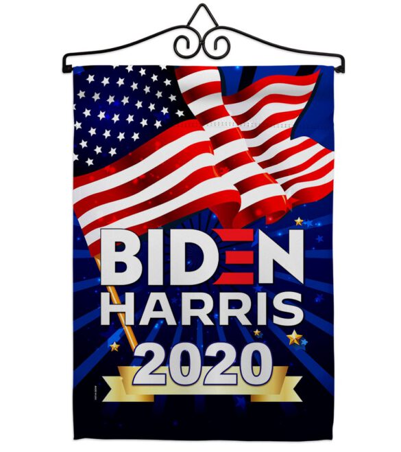 Biden Harris 2020 - Patriotic Americana Vertical Impressions Decorative Flags HG170086 Made In USA - Image 7
