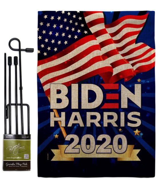 Biden Harris 2020 - Patriotic Americana Vertical Impressions Decorative Flags HG170086 Made In USA - Image 12