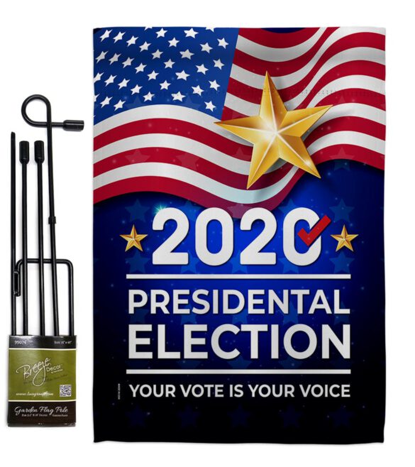 2020 Election - Patriotic Americana Vertical Impressions Decorative Flags HG170125 Made In USA - Image 5