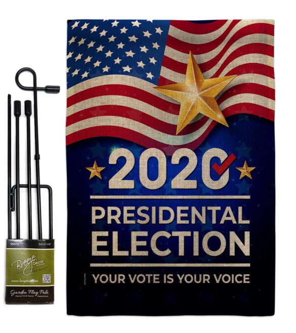2020 Election - Patriotic Americana Vertical Impressions Decorative Flags HG170125 Made In USA - Image 13
