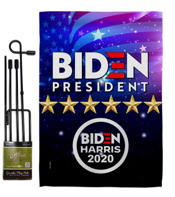 Biden Harris - Patriotic Americana Vertical Impressions Decorative Flags HG170126 Made In USA - Image 4