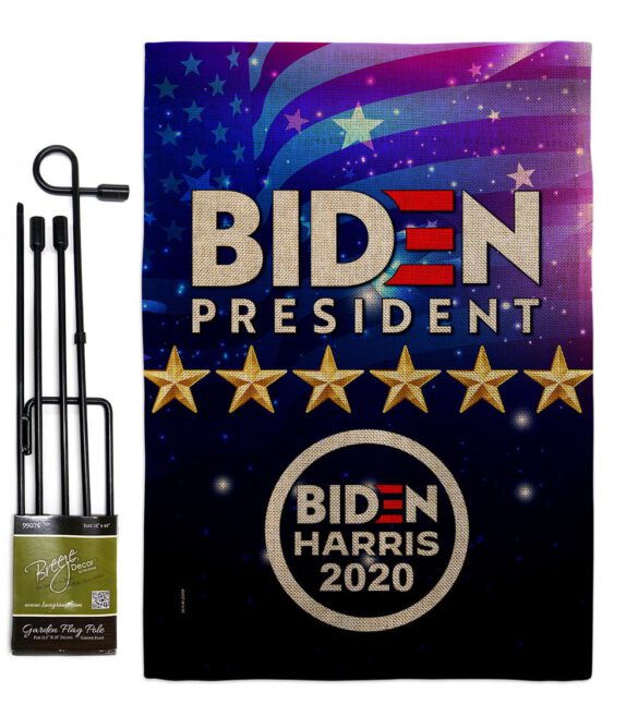 Biden Harris - Patriotic Americana Vertical Impressions Decorative Flags HG170126 Made In USA - Image 12