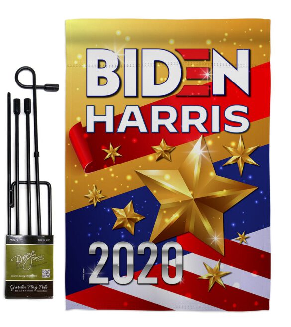 Biden Harris 2020 - Patriotic Americana Vertical Impressions Decorative Flags HG170141 Made In USA - Image 4