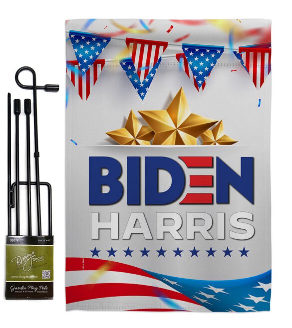 Biden Harris For 2020 - Patriotic Americana Vertical Impressions Decorative Flags HG170144 Made In USA - Image 4