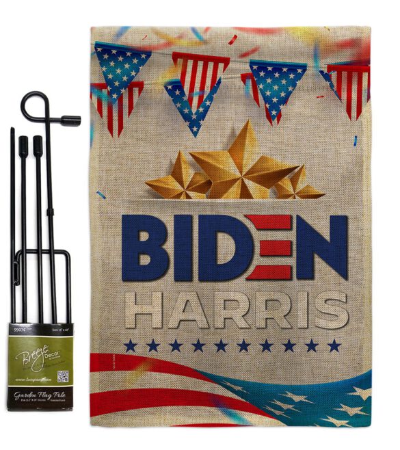 Biden Harris For 2020 - Patriotic Americana Vertical Impressions Decorative Flags HG170144 Made In USA - Image 12