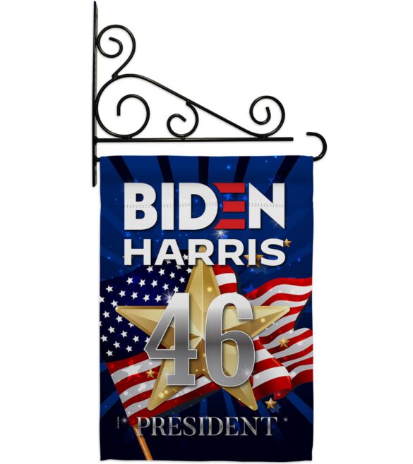 Biden Harris 46 - Patriotic Americana Vertical Impressions Decorative Flags HG170159 Made In USA - Image 8