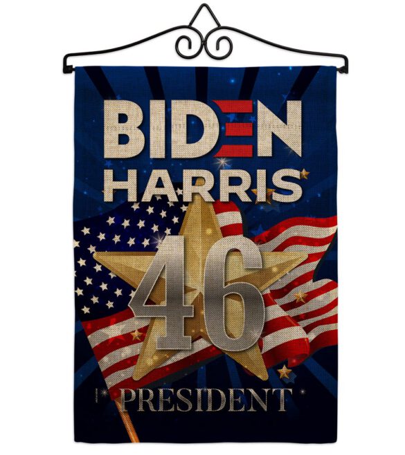Biden Harris 46 - Patriotic Americana Vertical Impressions Decorative Flags HG170159 Made In USA - Image 13