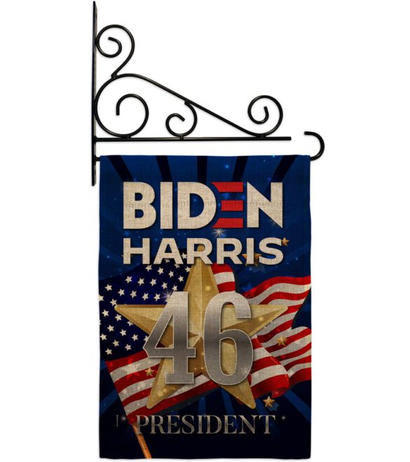 Biden Harris 46 - Patriotic Americana Vertical Impressions Decorative Flags HG170159 Made In USA - Image 14