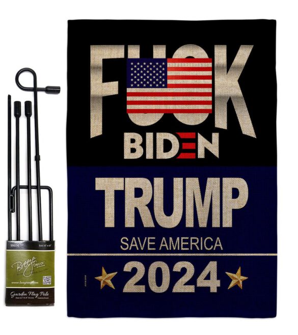 Fuck Biden Save America - Patriotic Americana Vertical Impressions Decorative Flags HG170188 Made In USA - Image 14