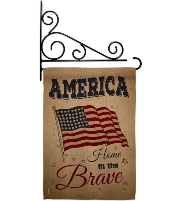 America Home of the Brave - Patriotic Americana Vertical Impressions Decorative Flags HG191083 Made In USA - Image 12
