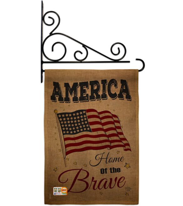America Home of the Brave - Patriotic Americana Vertical Impressions Decorative Flags HG191083 Made In USA - Image 13