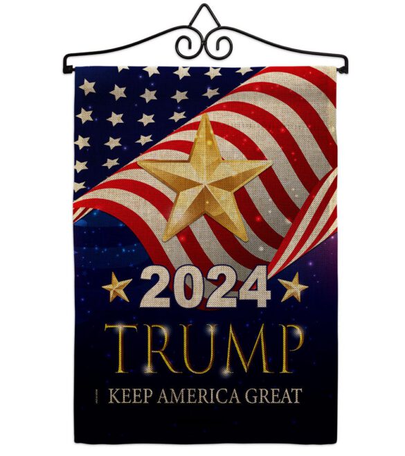 2024 Trump Keep America Great - Patriotic Americana Vertical Impressions Decorative Flags HG192181 Made In USA - Image 18