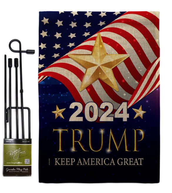 2024 Trump Keep America Great - Patriotic Americana Vertical Impressions Decorative Flags HG192181 Made In USA - Image 15