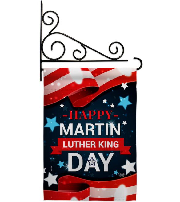 Happy Martin Luther King Day - Patriotic Americana Vertical Impressions Decorative Flags HG192386 Made In USA - Image 8